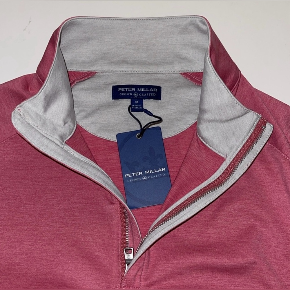 Peter Millar Crown Crafted Stealth Performance Quarter-Zip NWT